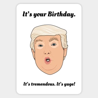 Donald Trump Birthday Sticker